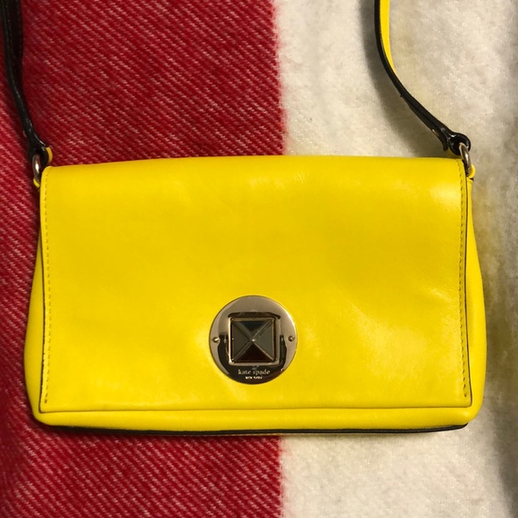 Kate Spade yellow leather shoulder bag - Picture 2 of 5